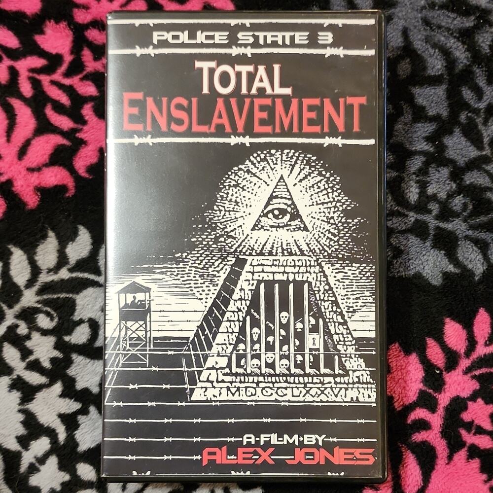 InfoWars Total Enslavement VHS 2003 Alex Jones Documentary Full Screen NTSC